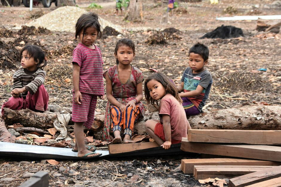 Enfants Chepang à Cisapani