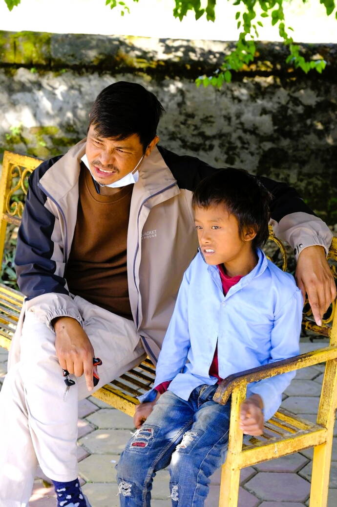 photo-2025-11-26-20-14-05aa.jpg Nirmal, shortly after arriving at Antyodaya with Rambabo