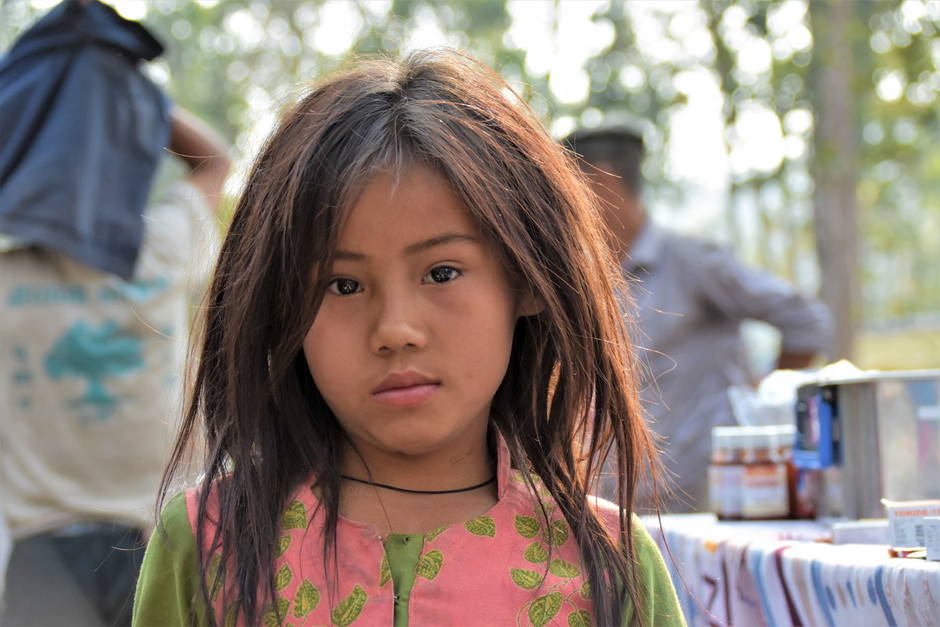 Chepang Girl in the Forest of Chisapani