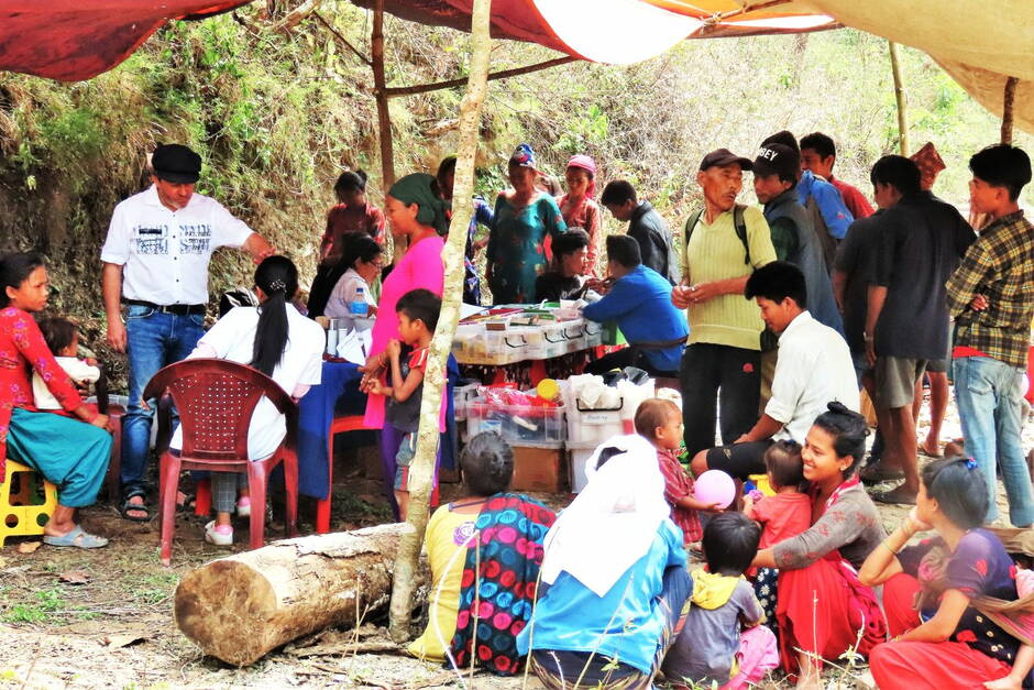 Health Camp Pangtali, Nepal, 6. Avril 2022