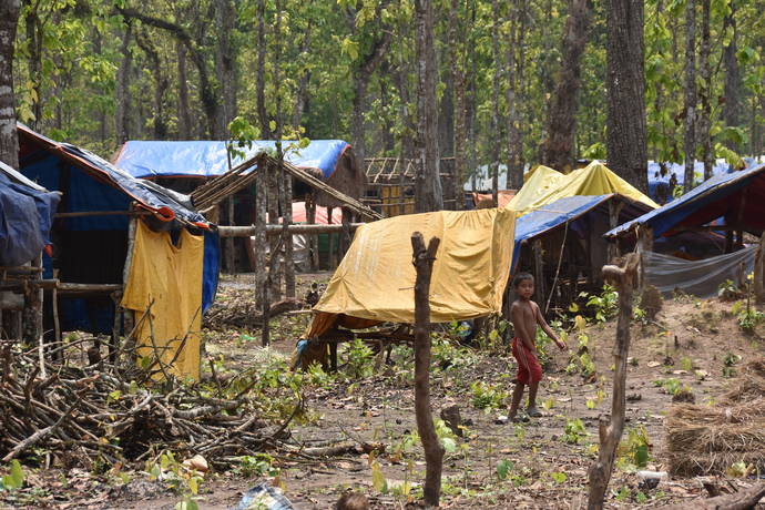 Slumsiedlung in Cisapani
