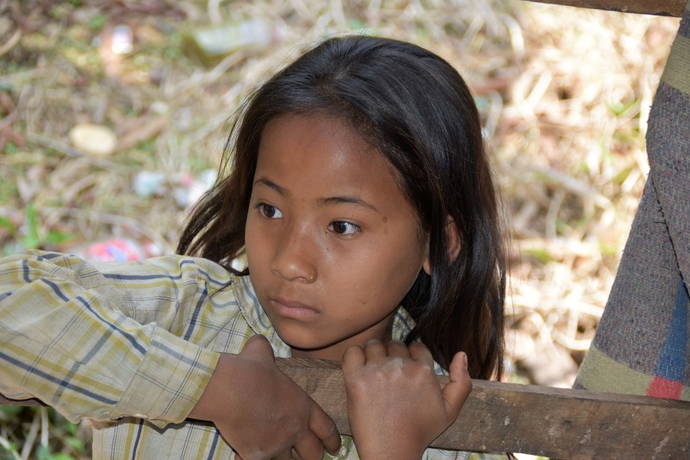 Nepali Girl, Camp near Rapti River